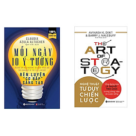 Combo Sách Tư Duy: Nghệ thuật tư duy chiến lược + Mỗi ngày 10 ý tưởng rèn luyện " Cơ bắp " sáng tạo