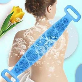 Dây chà lưng ,cọ lưng 2 mặt gai silicone ,làm sạch bụi bẩn , chà chân tiện lợi tẩy tế bào chết ,phù hợp cho mọi người