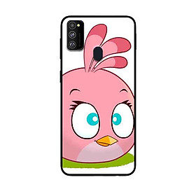 Ốp Lưng in cho Samsung Galaxy M30s Mẫu Chim Nền Hồng - Hàng Chính Hãng
