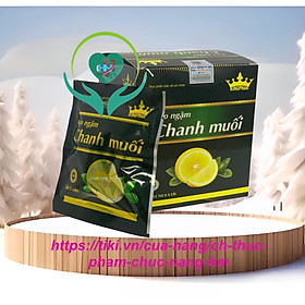 ￼Kẹo ngậm Chanh muối Kingphar ( hộp 12 gói * 5 viên)