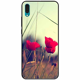 Ốp lưng dành cho Huawei Y7 Pro 2019 mẫu Ba Nụ Hoa Đỏ