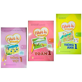 ￼Sách - ( Combo 3 Cuốn ) Nhật Kí Ngày Hè Vui Toán + Tiếng Việt + Tiếng Anh 1