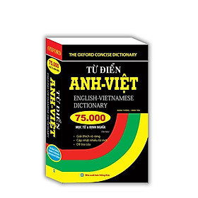 Sách - Từ Điển Anh Việt 75000 Mục Từ Và Định Nghĩa - Bìa Mềm - Minh Thắng