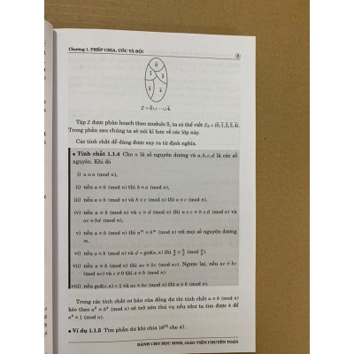 Sách - Bài giảng số học( dành cho hs, giáo viên chuyên toán)