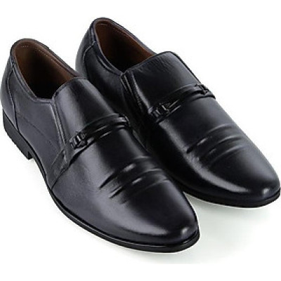 Giày tây nam da bò cao cấp Huy Hoàng màu đen HP7780