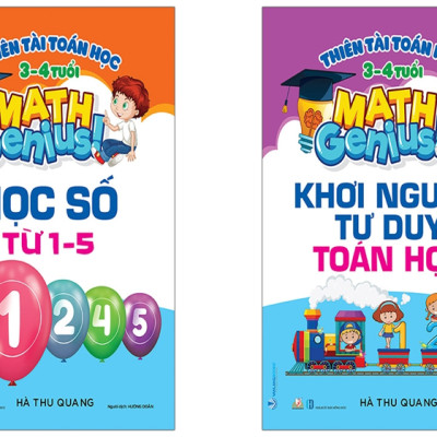 Combo Thiên Tài Toán Học - 12 Cuốn - Hà Thu Quang - Vanlangbooks