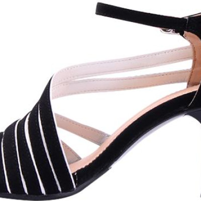 Giày Sandal Nữ Cao Gót Huy Hoàng HT7061 - Đen