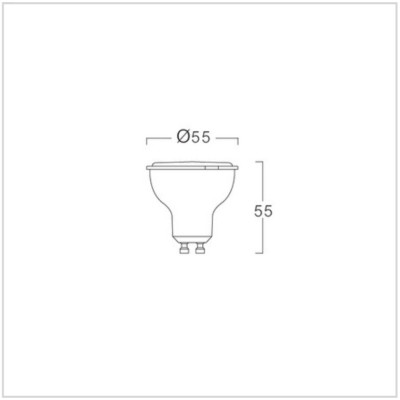 BÓNG ĐÈN LUMAX#GU10-38D/400LM/6W - TIẾT KIỆM NĂNG LƯƠNG - CÔNG TẮC CHUYỂN ĐỔI MÀU LINH HOẠT - XX THÁI LAN