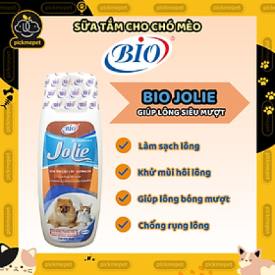 Sữa Tắm Bio-Shampoo Jolie Dưỡng Lông Da Cho Chó Mèo