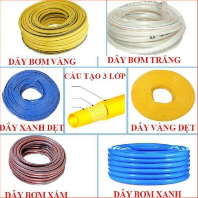 Bộ dây và vòi xịt tăng áp rửa xe tưới cây 7-10M(cút đồng nối nhựa đen) 206817