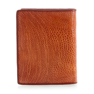 Ví nam da đà điểu màu vàng bò HJ92423-25-29-62 