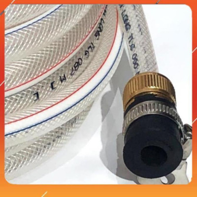 Bộ dây vòi xịt nước rửa xe,tưới cây, tăng áp 3 lần,loại 3m,5m 206701-3 đầu đồng,cút,nối đồng+ túi đựng bút