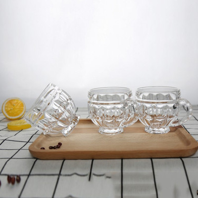 Bộ 6 Cốc Thủy Tinh Có Quai Dày Dặn Trong Suốt Chịu Nhiệt Với Thiết Kế Sang Trọng Tinh Xảo Đẹp Mắt - Hoạ Tiết Ngẫu Nhiên