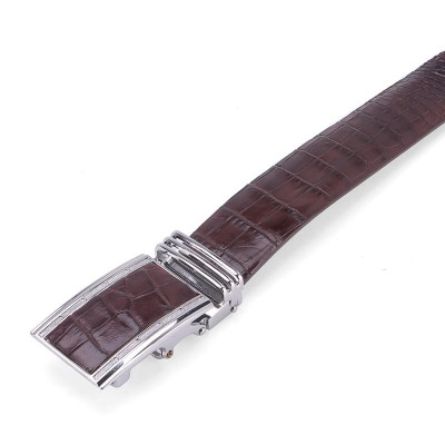 Thắt lưng nam da cá sấu Huy Hoàng gai đuôi 3,5P màu đen, nâu đỏ, vàng bò, nâu đất HC4210-11-12-45