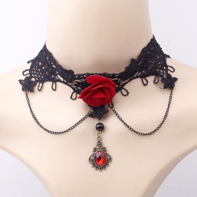 Vòng cổ choker rose King&Queen nổi bật dạ tiệc