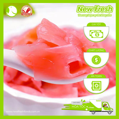 Gừng Hồng Nhật Bản Chuyên Ăn Kèm Với Sushi Sashimi - Túi 1Kg
