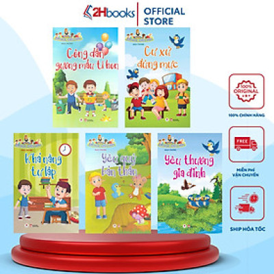 Em Học Điều Hay Combo 5 cuốn: Công dân gương mẫu tí hon, Cư xử đúng mực, Khả năng tự lập, Yêu quý bản thân, Yêu thương gia đình (Tái bản 2021)- 2HBooks