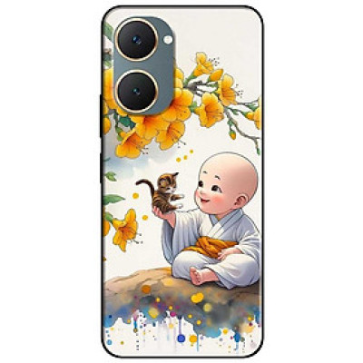 Ốp lưng cho Vivo Y03 - Y03T - Y18 - Y18S - Y18T - Y27 5G - Y28 4G - Y36 - Chú Tiểu Và Mèo - Hàng Chính Hãng