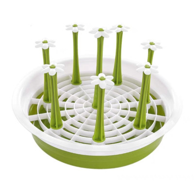 Khay Úp Ly Nhựa 6 Nhánh 8 nhánh Hình Hoa Tiện Dụng MVN 6218-19