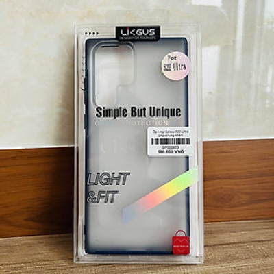 Ốp lưng dành cho Galaxy S22 Ultra Likgus lưng nhám mờ- Hàng Chính Hãng