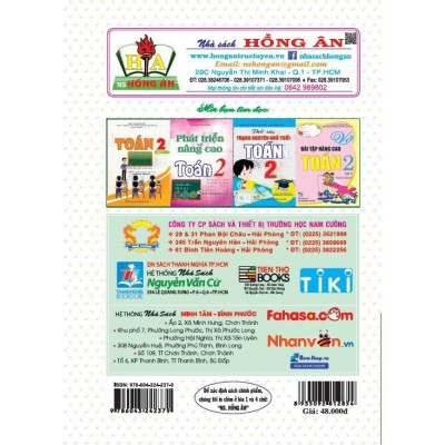 Sách - Bài Tập Và Trò Chơi Phát Triển Trí Tuệ Toán - Lớp 2 - Bám Sát SGK Định Hướng Phát Triển Năng Lực - Hồng Ân