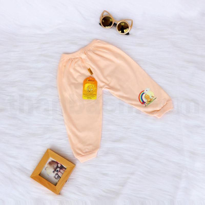 Bộ quần áo sơ sinh  Babiboo đồ sơ sinh chất cotton màu cổ tim tay ngắn - BBC37