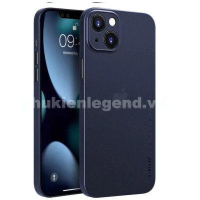 Ốp lưng nhám siêu mỏng 0.3mm cho iPhone 15, 15 Plus, 15 Pro, 15 Pro Max hiệu Memumi Slim - mặt lưng chống trượt, chống bám bẩn - Hàng chính hãng