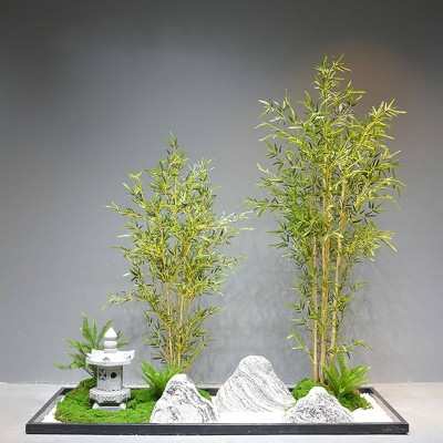 Cành trúc giả Cây trúc giả xịn nhiều lá - Size từ 120cm đến 200cm - Cây giả, hoa lụa Decor trang trí nhà cửa