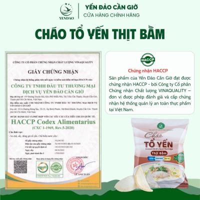 Yến Đảo - Thùng 30 Gói Cháo Yến Thịt Bằm Chất Lượng Giàu Dinh Dưỡng Tiện Lợi Cho Gia Đình