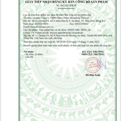 [Hộp 90 Viên] Viên Uống SHINCARE TRIX - Hỗ trợ làm bền thành mạch máu, giảm triệu chứng suy giãn tĩnh mạch do thành mạch kém - SHINPOONG PHARMA