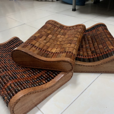 Gối Hạt Gỗ Hương Cao Cấp - Gối Công Thái Học ( video , hình thật )