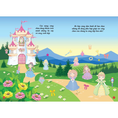Sách - Combo 4 Quyển Bóc Dán Hình Thông Minh - Công Chúa Nhỏ - Little Princess (VT) mk