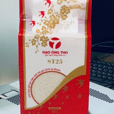 Gạo Ông Thọ ST25 túi 2kg hút chân không - Gạo ngon nhất thế giới năm 2019 tại MANILA