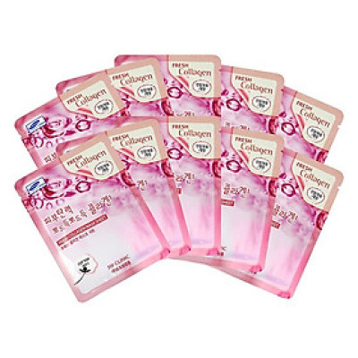 BỘ 10 MẶT NẠ 3W CLINIC FRESH COLLAGEN MASK SHEET + TẶNG KÈM 01 MẶT NẠ CÙNG LOẠI