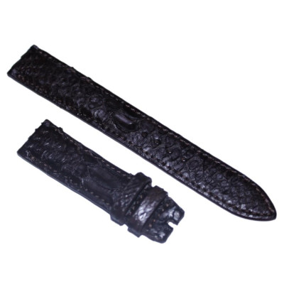 HC8302 - Dây đồng hồ Huy Hoàng da trăn size 16, 18, 20 màu đen