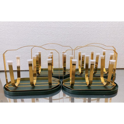 ÚP CỐC CÓ KHAY HỨNG DECOR | GIÁ ÚP LY CỐC SƠN TĨNH ĐIỆN KÈM KHAY HỨNG NƯỚC BẦU DỤC