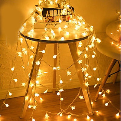 Đèn Led Trang Trí Dài 10M - 80 Bóng Trang Trí Noel Lễ Tết