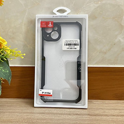 Ốp lưng XUNDD dành cho iPhone 14 Plus trong viền đen - hàng chính hãng