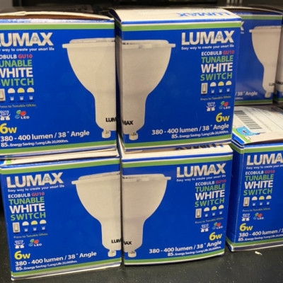 BÓNG ĐÈN LUMAX#GU10-38D/400LM/6W - TIẾT KIỆM NĂNG LƯƠNG - CÔNG TẮC CHUYỂN ĐỔI MÀU LINH HOẠT - XX THÁI LAN