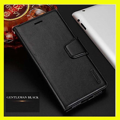 Bao da dạng ví cho Oppo A58/ A78/ A98 hiệu Hanman, DaDa có quai cài có ngăn để thẻ ATM và để tiền, bao da may viền - Hàng nhập khẩu