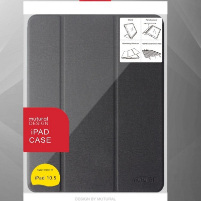 Bao da Mutural Tailor dựng đứng có khay bút dành cho iPad Air 2 / iPad 6 - Hàng chính Hãng
