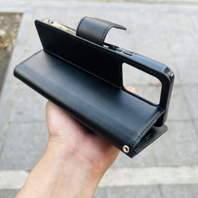 Bao da dạng ví cho Realme C30, Realme C30s hiệu Hanman có quai cài, ngăn đựng thẻ và tiền tiện lới - Hàng chính hãng