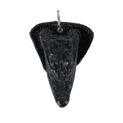 HT8285 - Móc khóa đầu cá sấu Huy Hoàng cỡ lớn màu đen