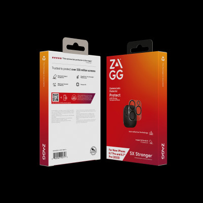 Kính gắn ngoài Camera ZAGG chống va đập dành cho iPhone 15/15 Plus/15 Pro/15 ProMax - Hàng chính hãng