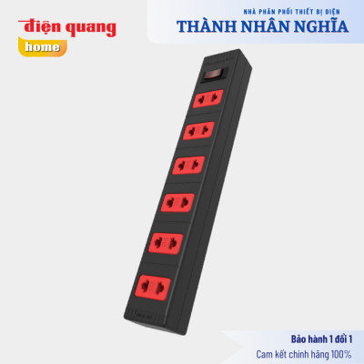 Ổ cắm Điện Quang ECO ĐQ ESK 62ECO (6 lỗ 2 chấu)