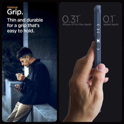 Ốp lưng dành cho iPhone 15 Pro Max SPIGEN Mag Armor Magfit - Hàng Chính Hãng