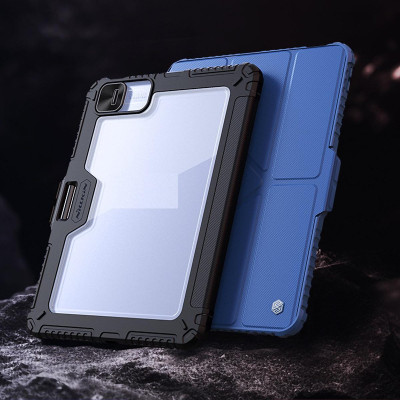 Bao da cho iPad Pro 11 inch M4 2024 / iPad Pro 13 inch M4 2024 Nillkin Bumper Leather Case Pro (Có khe cắm bút - Hàng chính hãng