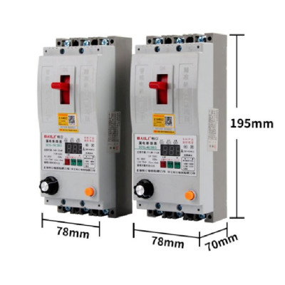 CB, Aptomat Bali 63A chống mất pha, lệch pha, chống dòng rò, quá tải, có nút điều chỉnh Ampe chuyên dùng cho động cơ 3 pha. 