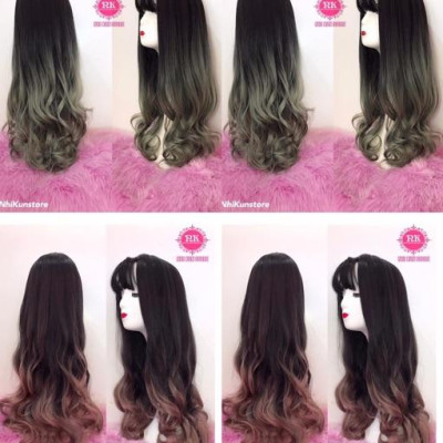 Tóc giả omber cao cấp- tặng lưới chùm tóc- hình thật