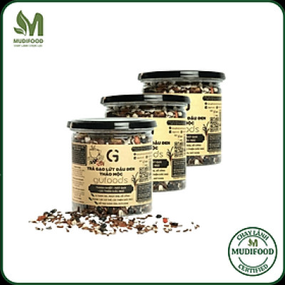 Combo 3 Hộp Trà Gạo Lứt Đậu Đen Gufoods Vị Thảo Mộc, Khổ Qua Rừng, Cúc Long Nhãn (Mỗi Hộp 500g) - Thanh Mát, Ngủ Ngon, Giải Nhiệt, Tốt Cho Sức Khỏe